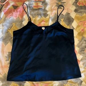 Stars Above navy silky camisole tank